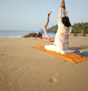 Yoga on the Beach in Talpona Goa